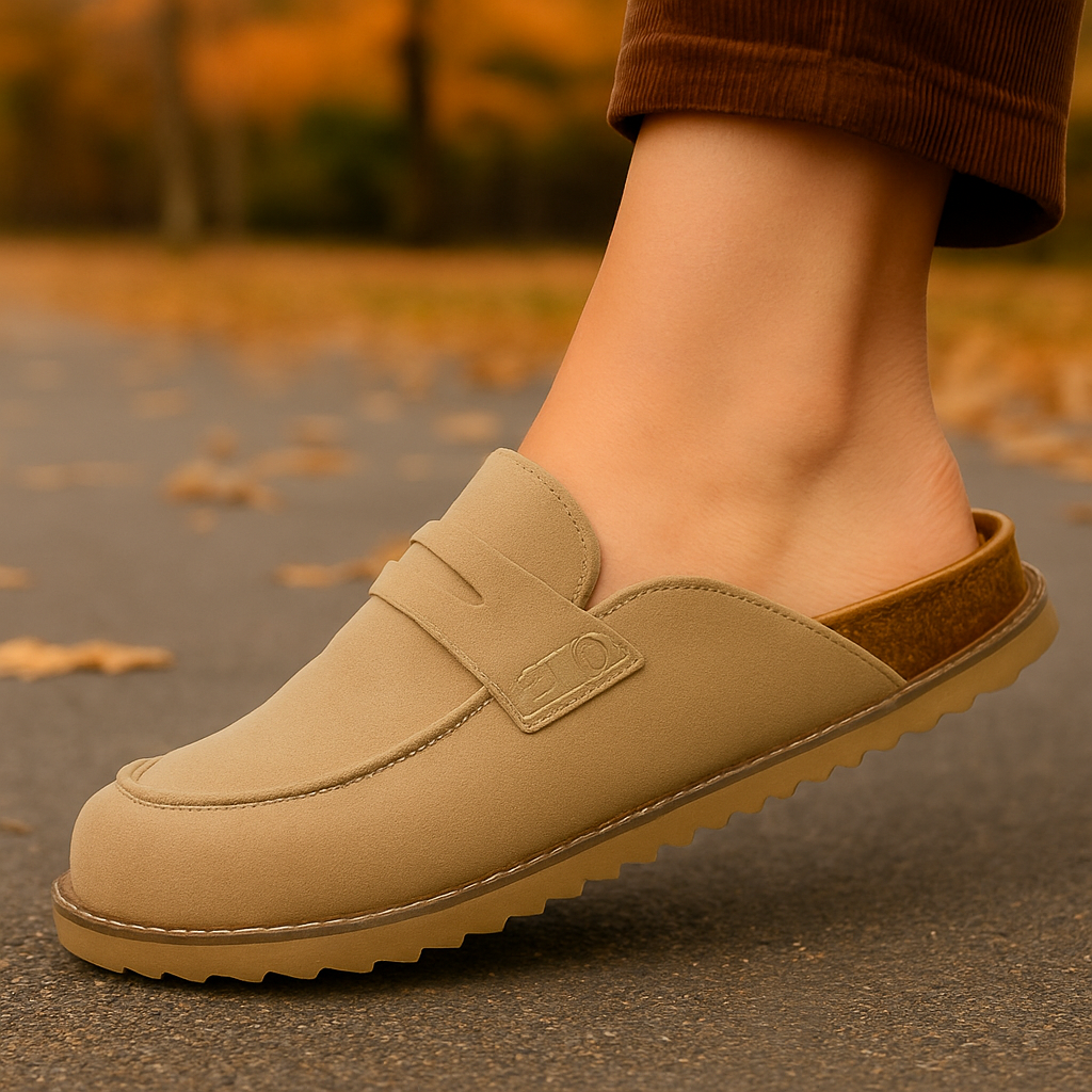 Relara Fall Time Suede Clogs
