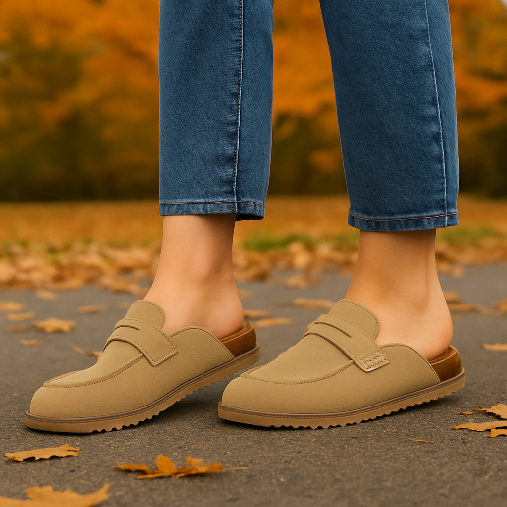 Relara Fall Time Suede Clogs