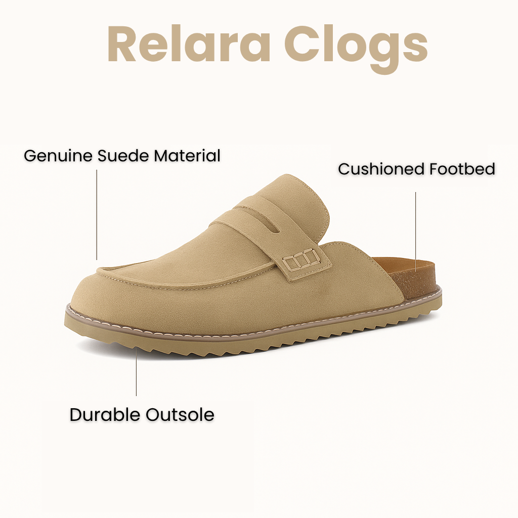 Relara Fall Time Suede Clogs